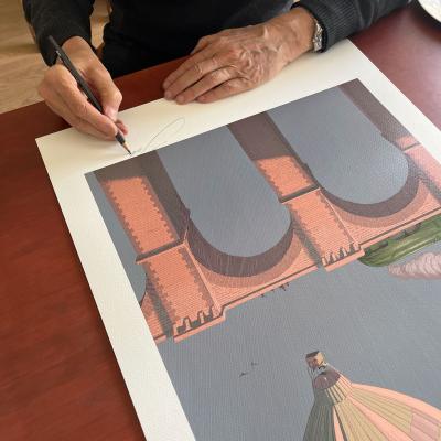 François SCHUITEN, Envie de ralentir (var), 2025, offset 2