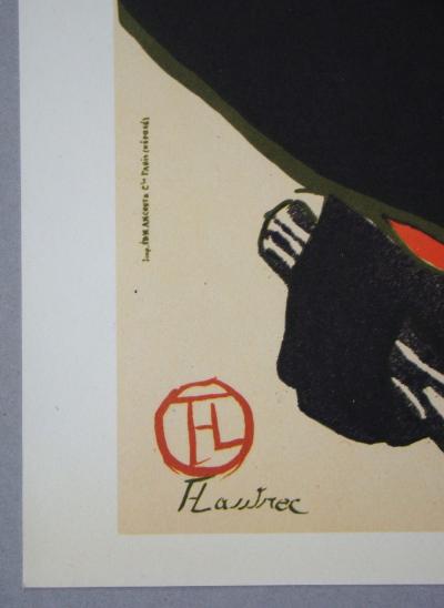 Henri de TOULOUSE- LAUTREC (d’après) - Aristide Bruant - Dans son Cabaret, 1992 - Héliogravure signée 2