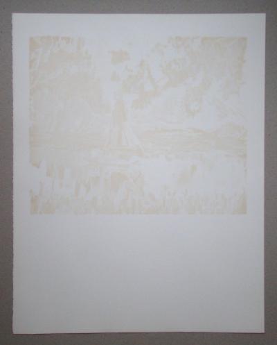Maurice DE VLAMINCK (d’après), Voilier sur le lac, 1973 - Lithographie offset 2