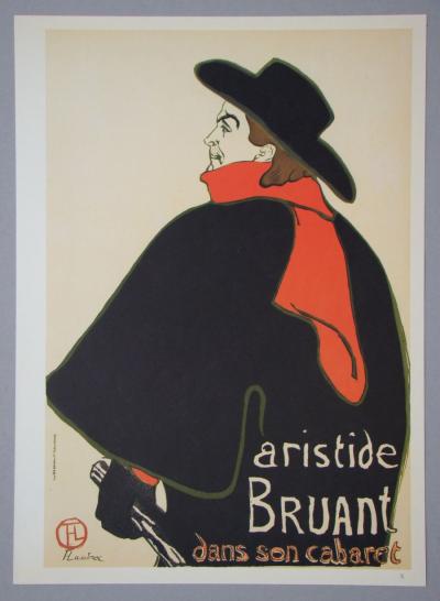 Henri de TOULOUSE- LAUTREC (d’après) - Aristide Bruant - Dans son Cabaret, 1992 - Héliogravure signée 2