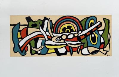 Fernand LEGER - Composition abstraite - Lithographie originale signée dans la planche 2