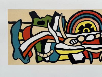 Fernand LEGER - Composition abstraite - Lithographie originale signée dans la planche 2