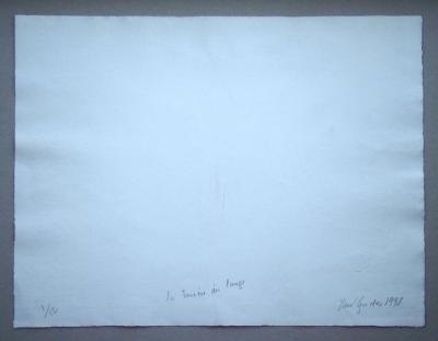 Yaw GUDUS - La tanière au loup, 1998 - Gravure originale, signée, datée et numérotée 2