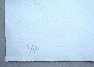 Yaw GUDUS - La tanière au loup, 1998 - Gravure originale, signée, datée et numérotée 2