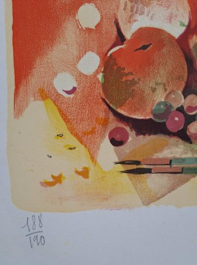Robert Vernet-Bonfort - Nature morte - Lithographie originale, signée et numérotée 2