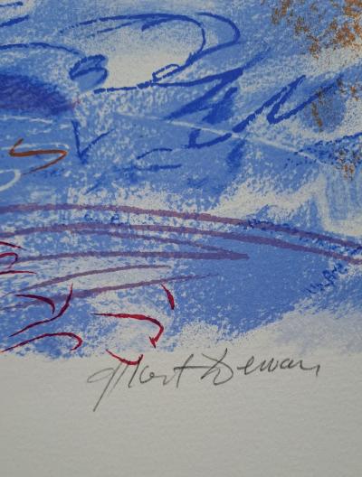 Albert Deman - Bâteau à voile - Lithographie originale, signée et numérotée 2