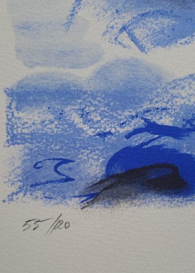 Albert Deman - Bâteau à voile - Lithographie originale, signée et numérotée 2
