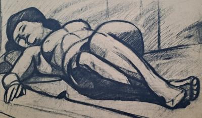 Georges Joubin - Femme allongée - Lithographie originale, signée et numérotée 2