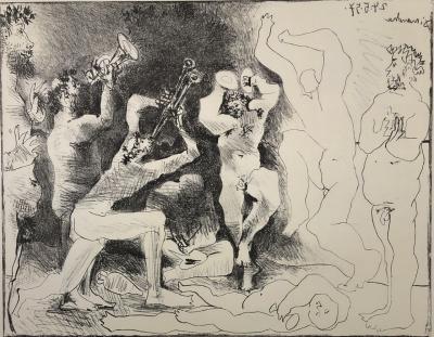 Pablo Picasso - Danse des faunes, lithographie signée planche 2