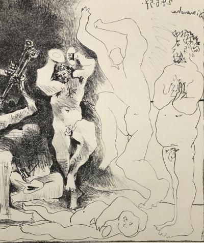Pablo Picasso - Danse des faunes, lithographie signée planche 2