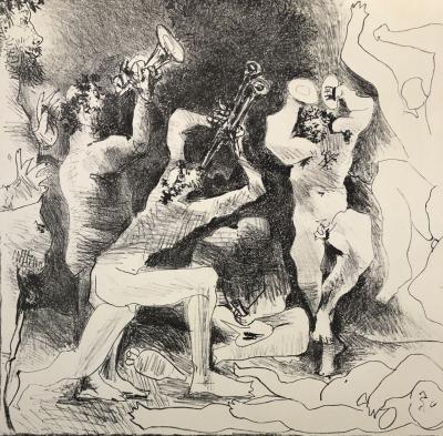 Pablo Picasso - Danse des faunes, lithographie signée planche 2