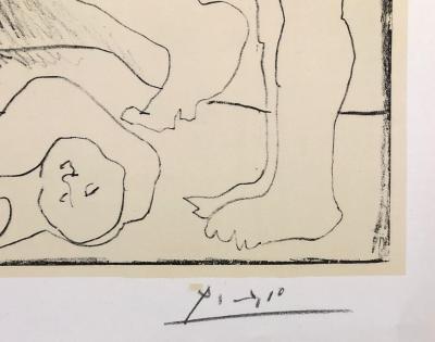 Pablo Picasso - Danse des faunes, lithographie signée planche 2
