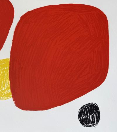 Alexander Calder - Quatres rouges, trois noirs et une jaune - Lithographie originale 2