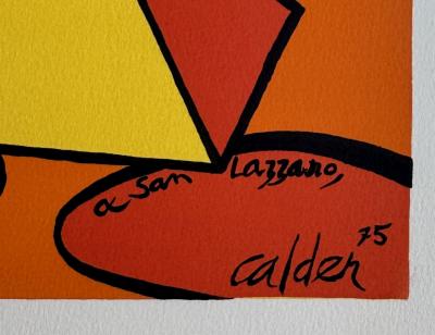 Alexander CALDER - Cerchi e Piramidi - Litografia originale firmata sulla lastra 2