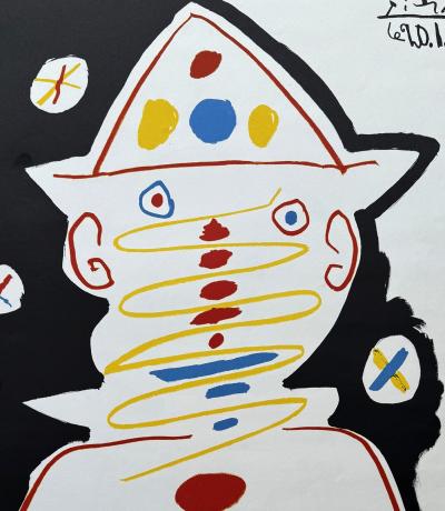Pablo Picasso - The Carnival King - Lithograph signed in the plate 2
