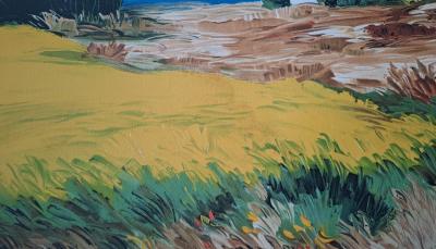 Zarou - Plaine de basse Maure - Lithographie originale signée 2