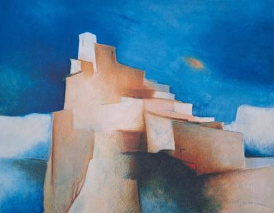 Claude Gaveau - Provençal Village - Original signed lithograph 2