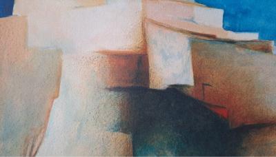 Claude Gaveau - Provençal Village - Original signed lithograph 2