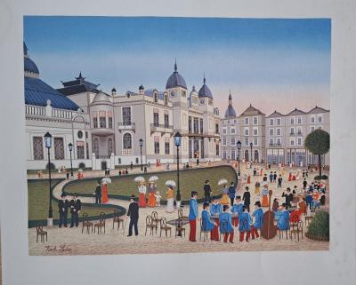 Fanch Ledan - Casino de Monté-Carlo - Lithographie originale signée 2