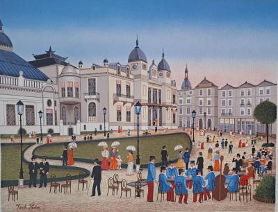 Fanch Ledan - Casino de Monté-Carlo - Lithographie originale signée 2
