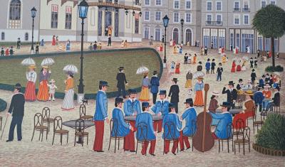 Fanch Ledan - Casino de Monté-Carlo - Lithographie originale signée 2