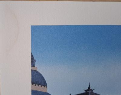 Fanch Ledan - Casino de Monté-Carlo - Lithographie originale signée 2