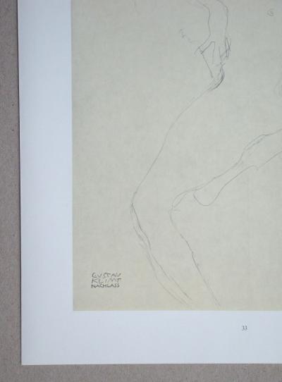 Gustav KLIMT (after) - Erotic drawing , 1979 - Offset lithography 2