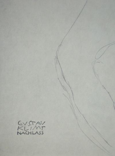 Gustav KLIMT (after) - Erotic drawing , 1979 - Offset lithography 2