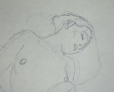 Gustav KLIMT (after) - Erotic drawing , 1979 - Offset lithography 2