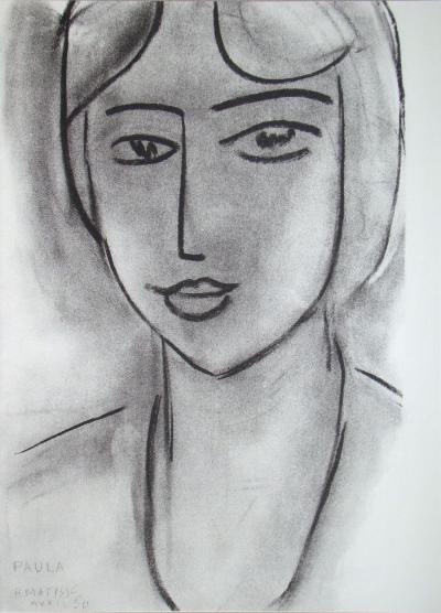 Henri MATISSE (d’après) - Paula, 1981 - Lithographie signée et datée 2