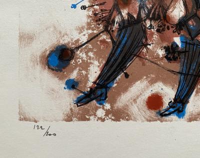 Théo Tobiasse - Mon village dans la pomme bleue - Lithographie signée 2