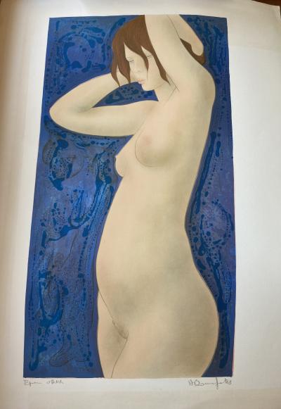 Alain Bonnefoit - "Boudeuse", 1978, original lithograph signed and numbered 2