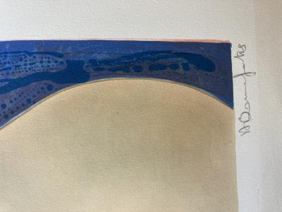 Alain Bonnefoit - "Boudeuse", 1978, original lithograph signed and numbered 2