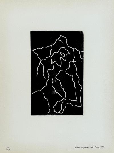 Jean ARP - Abstraction - Gravure sur bois originale 2