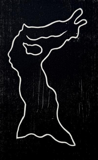 Jean ARP - Femme abstraite - Gravure sur bois originale 2