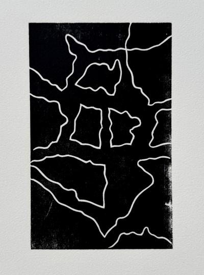 Jean ARP - Abstraction - Gravure sur bois originale 2