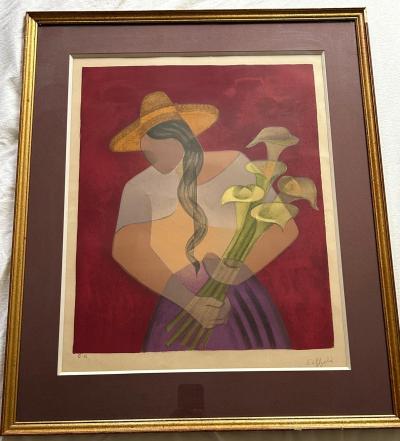 Louis Toffoli- femmes aux arums - Lithographie signée numérotée 2