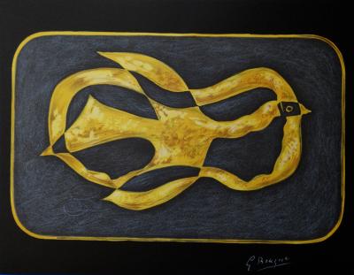 Georges BRAQUE : Mythologie, Le Cygne - Lithographie signée