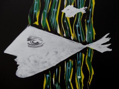 Georges BRAQUE : Esprit des rivières : les poissons - Lithographie signée 2