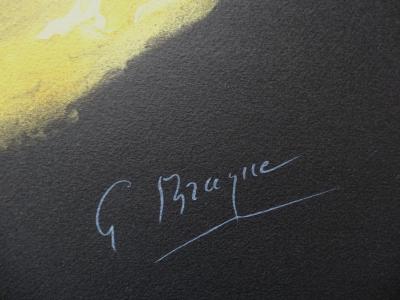 Georges BRAQUE : Profil grec en bleu - Lithographie signée 2