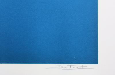 Jacques DETRAIT : Jeune Fille Blonde, Lithographie originale signée 2