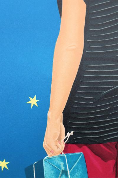 Jacques DETRAIT : Jeune Fille Blonde, Lithographie originale signée 2