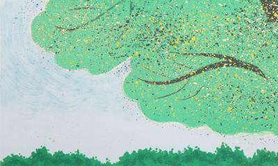 Serge LASSUS : Cavaliers en été, Lithographie originale signée 2