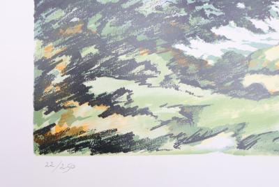 Jean-Pierre LAURENT : marée basse à Douarnenez, Lithographie originale signée 2