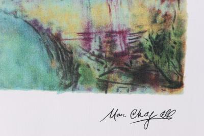 Marc CHAGALL : Bouquet d’été aux amoureux, Lithographie signée, 1989, 500ex 2