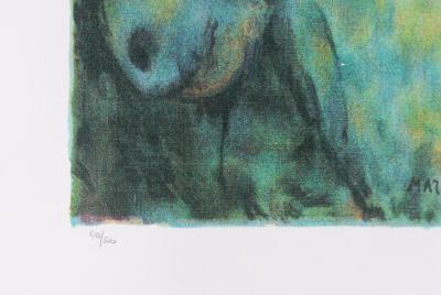 Marc CHAGALL : Bouquet d’été aux amoureux, Lithographie signée, 1989, 500ex 2