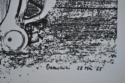Leonardo CREMONINI : Contre les sens interdits, affiche Mai 68 originale signée 2