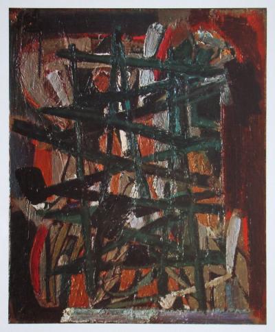 Nicolas DE STAËL (after) - Barrière, 1960 - Offset lithography 2