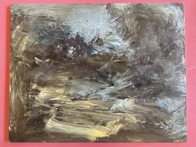 ronan barrot huile sur bois ’pour mon ami Pierre’ 2014 2