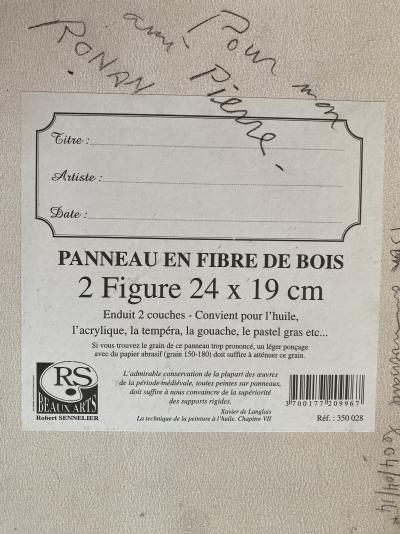 ronan barrot huile sur bois ’pour mon ami Pierre’ 2014 2